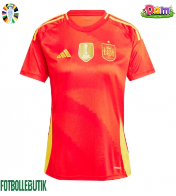 Spanien Hemmatröja Kvinnor EM 2024 Kortärmad